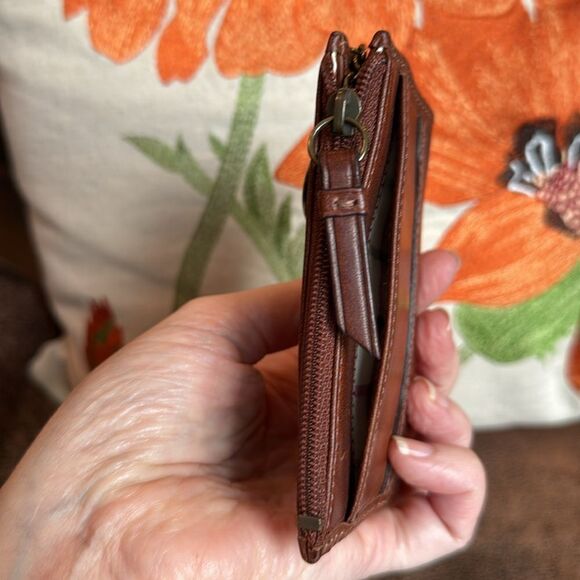 RARE COACH BLEECKER LEATHER MINI SKINNY TATTERSALL CARD CASE KEY WALLET 2007 EUC - Picture 8 of 17